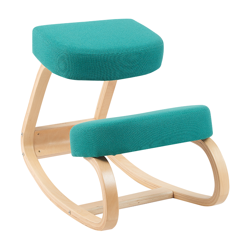 Green Ergonomic Wooden Rocking Kneeling Chair(GY-040)