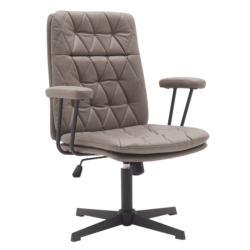 Brown Mid-Back Padded Home Office Desk Chair (Y-C08)