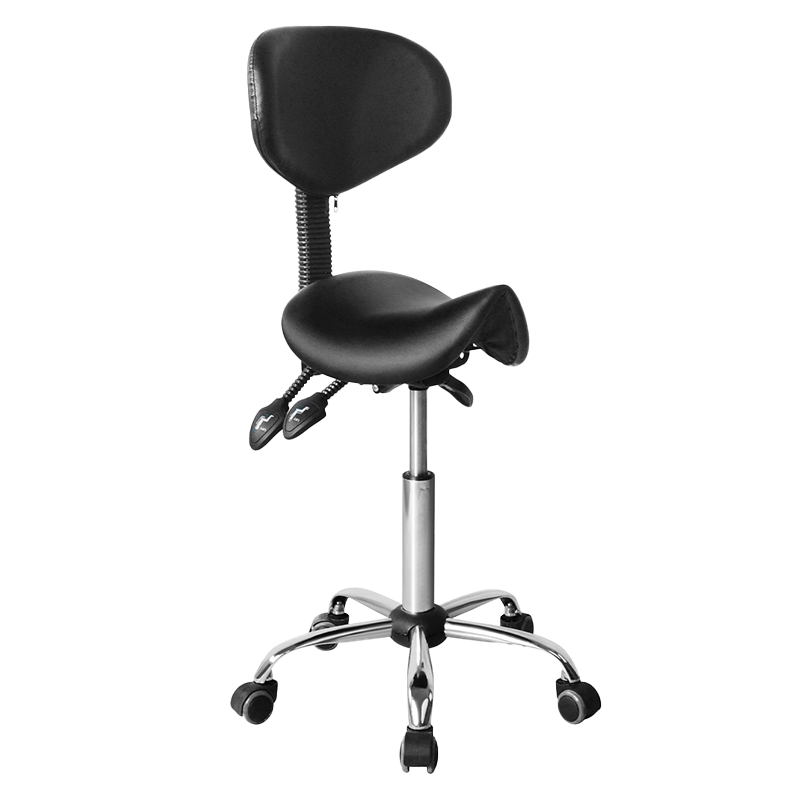 Black Mid-Back Saddle Shape Salon Chair(GY-1162)