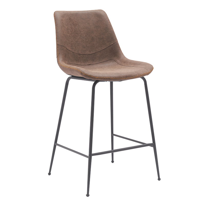 Brown PU Counter Height Stools Chair(Y-C11)